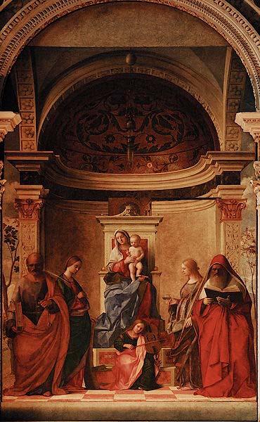 Giovanni Bellini San Zaccaria Altarpiece oil painting image